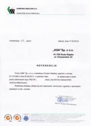 List referencyjny KSK 9