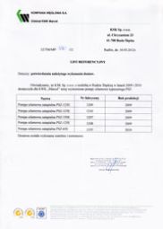 List referencyjny KSK 10