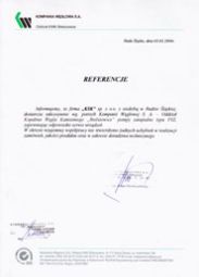 List referencyjny KSK 15